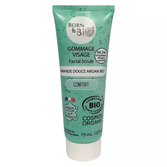 Gommage visage Peaux normales à sèches Amande douce Argan.