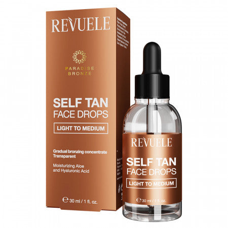Gouttes Auto-bronzantes pour Visage - Hâle Léger.
