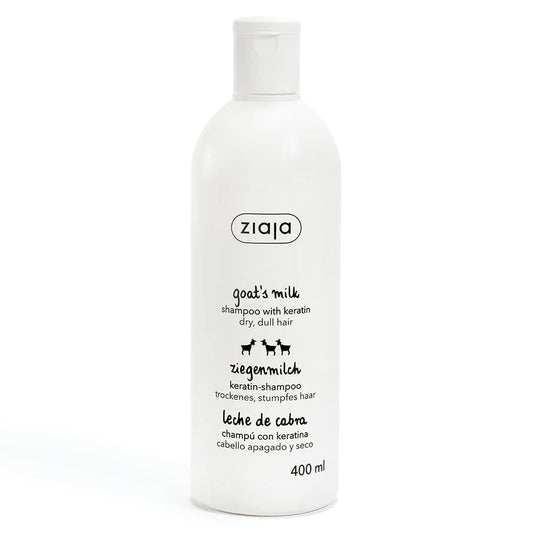 Shampoing Fortifiant à la Kératine et au Lait de Chèvre.